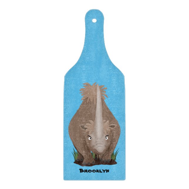 Tabla De Cortar Personalizado elasmotherium rinoceronte (Anverso)