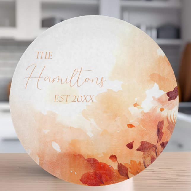 Tabla De Cortar Personalizado elegante del follaje otoñal (Subido por el creador)