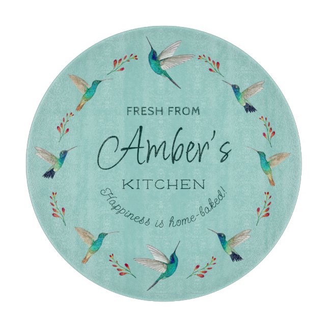 Tabla De Cortar Personalizado Hummingbird Cutting Board (Anverso)