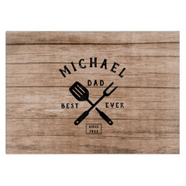 Tabla De Cortar Personalizado Retro MEJOR PAPÁ QUE NUNCA Impresión