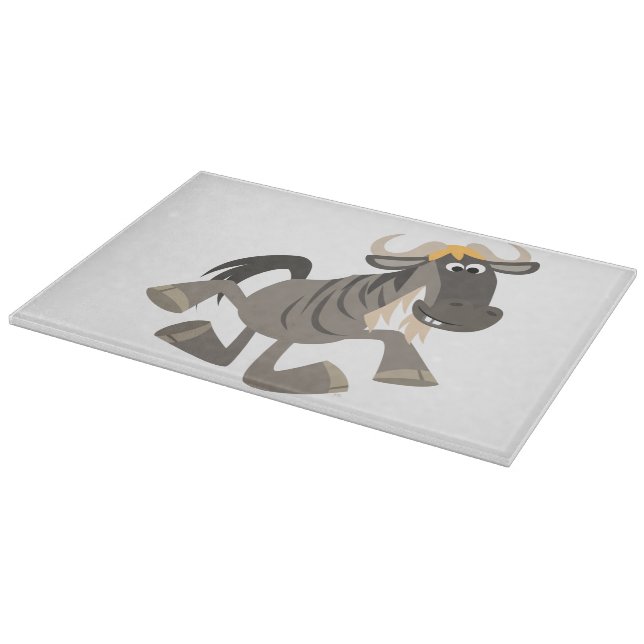 Tabla De Cortar Personalizado Tap Dancing Wildebeest Cutting Board (Borde)