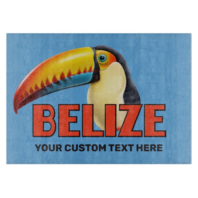 Tabla De Cortar Personalizado Texto BELICE Toucan (Anverso)