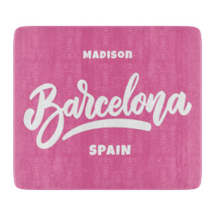 Tabla De Cortar Personalizado Texto y color Barcelona
