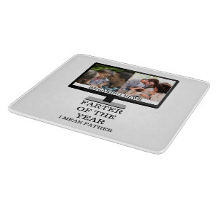 Tabla De Cortar Personalizado TV más tarde del año divertido papá 