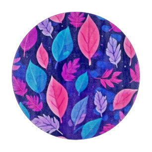 Tabla De Cortar Personalizados caprichosos: morado y rosado