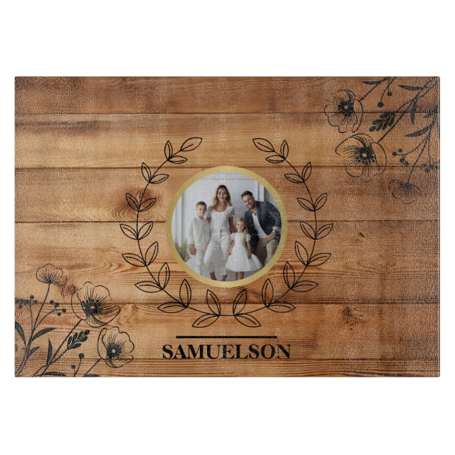 Tabla De Cortar Personalized Photo Keepsake Cutting Board (Anverso)