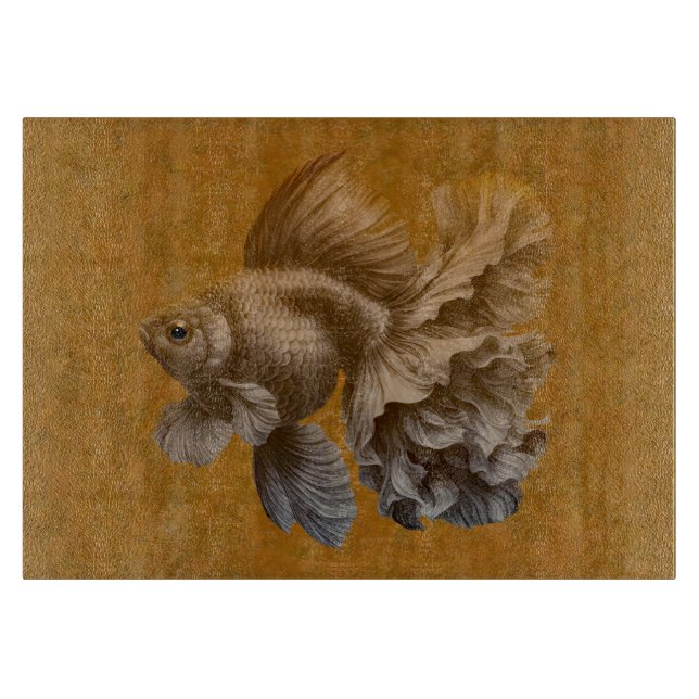Tabla De Cortar Pescado de oro (Anverso)