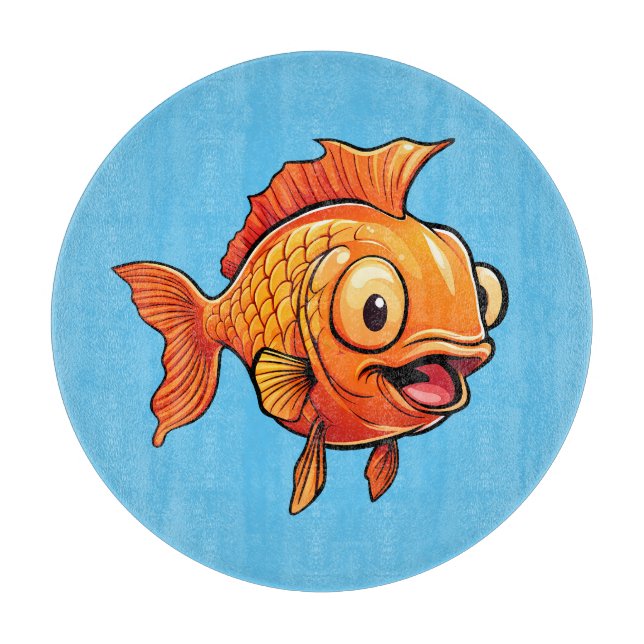 Tabla De Cortar Pescado de oro (Anverso)