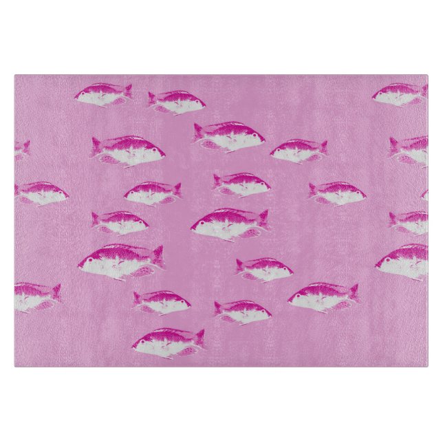 Tabla De Cortar Pescado rosa (Anverso)