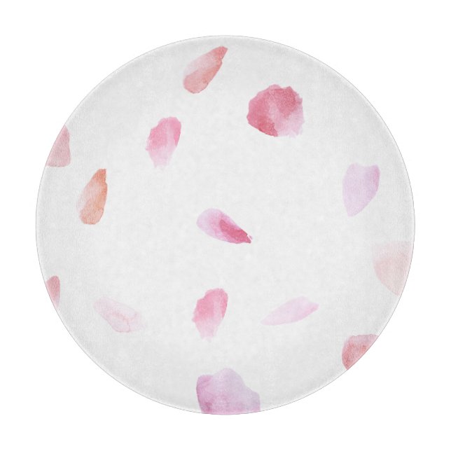 Tabla De Cortar Petales de Rosa románticos (Anverso)