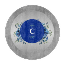 Tabla De Cortar Pétalos de plata personalizados: belleza floral