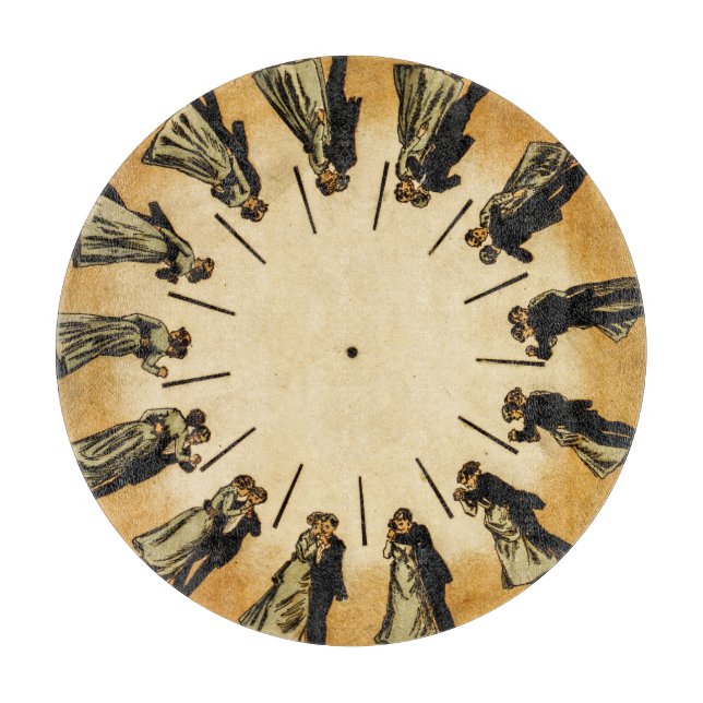 Tabla De Cortar Phenakistoscope de Eadweard Muybridge, 1893 (Anverso)