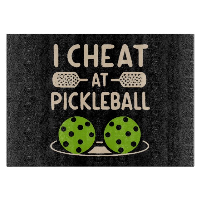 Tabla De Cortar Pickleball Divertido (Anverso)