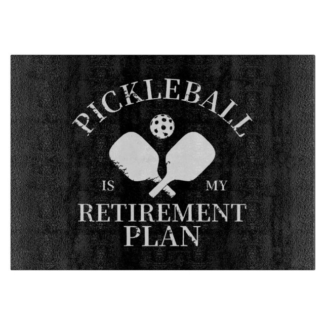 Tabla De Cortar pickleball es mi planta de jubilación (Anverso)