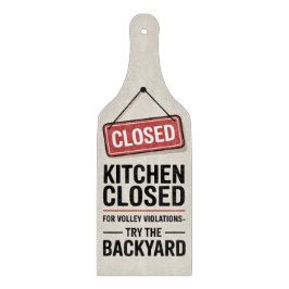 Tabla De Cortar Pickleball Funny kitchen closed sign