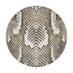 Tabla De Cortar Piel de Python: Diseño de Patrón Animal