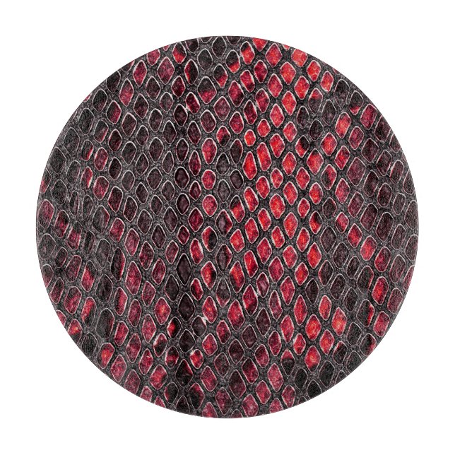 Tabla De Cortar Piel de serpiente: fondo abstracto. (Anverso)