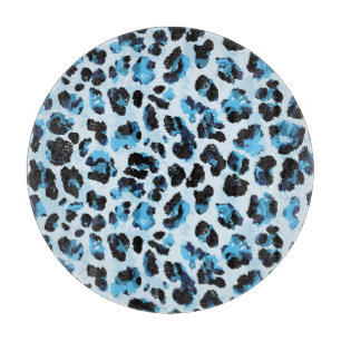 Tabla De Cortar Piel leopardo Cheetah: tinte vinícola acuarela