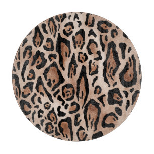 Tabla De Cortar Piel leopardo: patrón sin costuras.