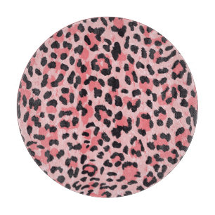 Tabla De Cortar Piel leopardo: textura vintage sin costuras