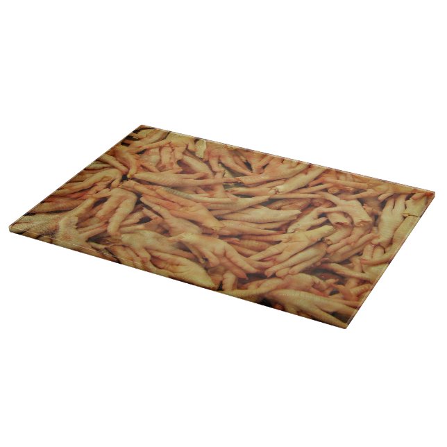 Tabla De Cortar Pies de pollo crudo (Borde)