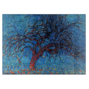 Tabla De Cortar Piet Mondrian, Tarde: Árbol Rojo