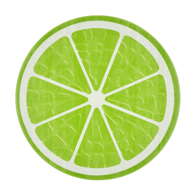 Tabla De Cortar Pieza De Fruta Estilizada Lime (Anverso)