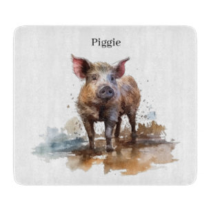 Tabla De Cortar Piglet lúdico, personalizado