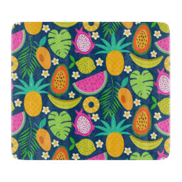 Tabla De Cortar Piña tropical Frutas de la sandía de plátano