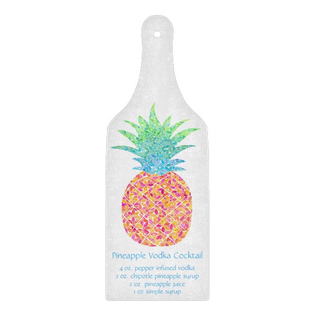 Tabla De Cortar Pineapple Cocktail Receta Cheboard (Anverso)