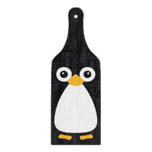 Tabla De Cortar Pingüino lindo del vector