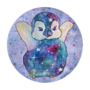 Tabla De Cortar Pingüino llamado Button