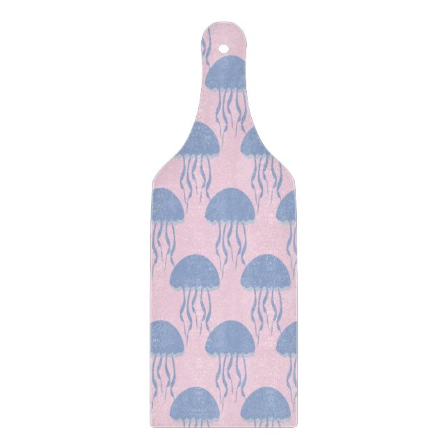 Tabla De Cortar Pink Jelly Fish  (Anverso)