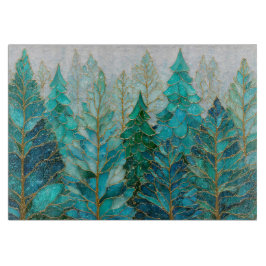 Tabla De Cortar Pinos de Invierno – Bosque de Navidad