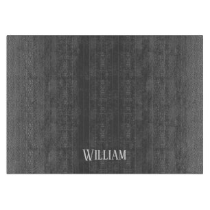 Tabla De Cortar Pinstripes grises personalizadas