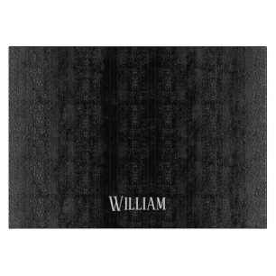 Tabla De Cortar Pinstripes negras personalizadas