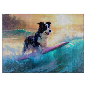 Tabla De Cortar Pintado de surf en la playa de Collie