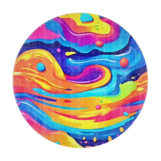 Tabla De Cortar Pintar cósmicamente Swirls (Anverso)
