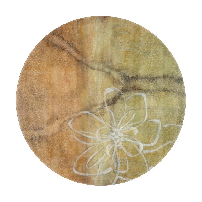 Tabla De Cortar Pintura abstracta de la silueta en fondo del (Anverso)