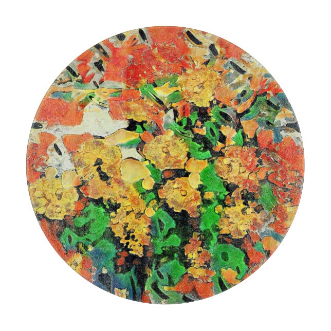 Tabla De Cortar Pintura de aceite retro: Monet Van Gogh (Anverso)