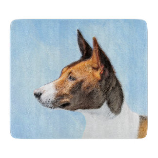Tabla De Cortar Pintura de Basenji - Arte original muy bonito