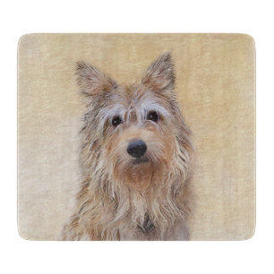 Tabla De Cortar Pintura de Berger Picard - Arte de Perro Original.