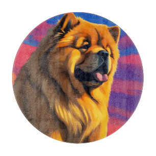 Tabla De Cortar Pintura de Chow Chow
