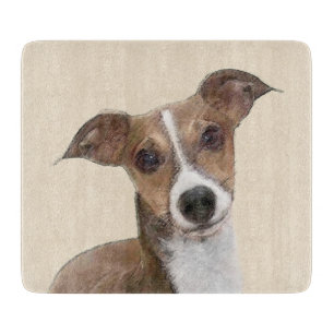 Tabla De Cortar Pintura de Greyhound italiana - Arte Perro Origina