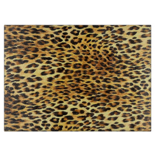 Tabla De Cortar Pintura de patrón de camuflaje de puntos leopardo
