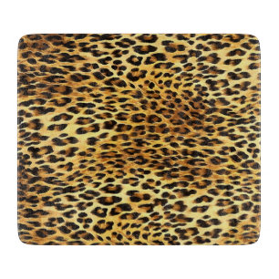 Tabla De Cortar Pintura de patrón de camuflaje de puntos leopardo