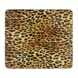 Tabla De Cortar Pintura de patrón de camuflaje de puntos leopardo
