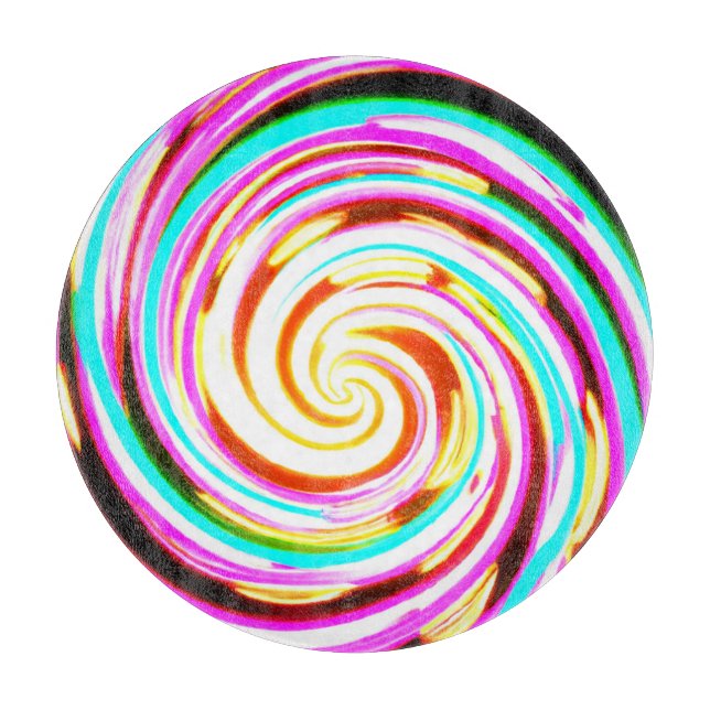 Tabla De Cortar Pintura de patrón de neón (Anverso)