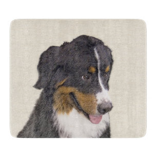 Tabla De Cortar Pintura de perro de montaña de Bernese - Arte de p