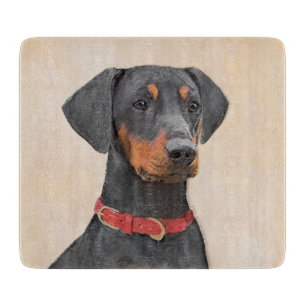 Tabla De Cortar Pintura de Pinscher original de arte animal